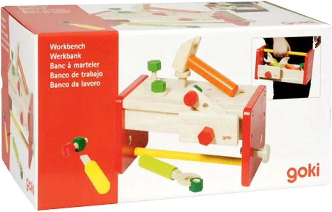 Goki Werkbank met opbergbox - Blank