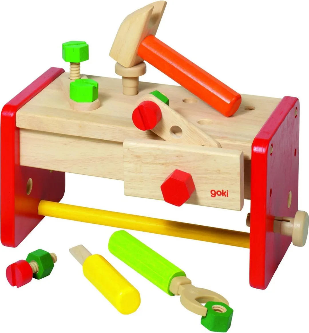 Goki Werkbank met opbergbox - Blank