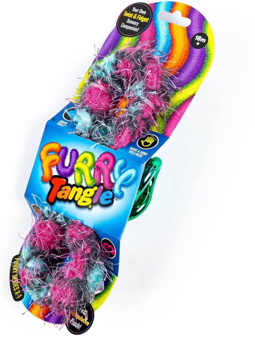 Tangle Furry Fidget Pink Urchin Plush