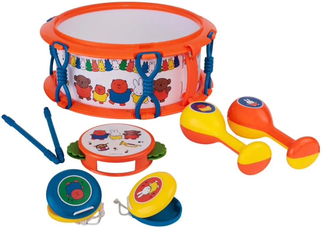 Rubo Toys Nijntje Muziekset - Trommel, Tamboerijn & Instrumenten - 6-delig