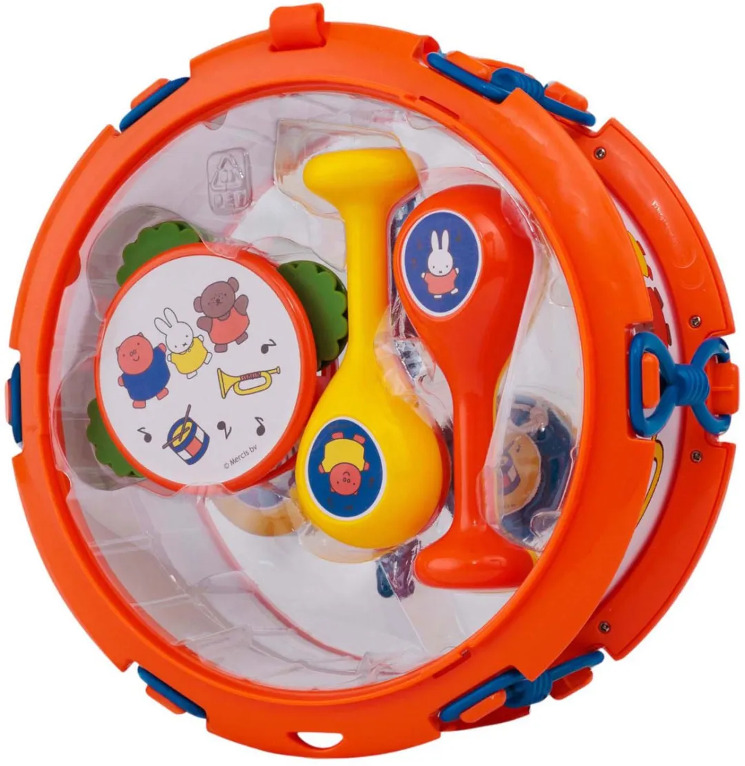 Rubo Toys Nijntje Muziekset - Trommel, Tamboerijn & Instrumenten - 6-delig