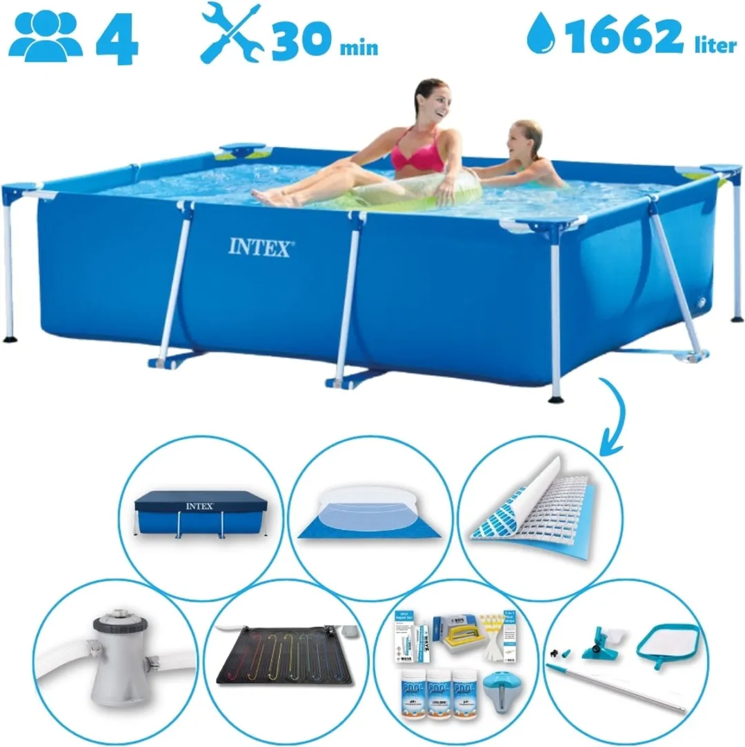 Intex Rechthoekig Opzetzwembad 220x150x60cm