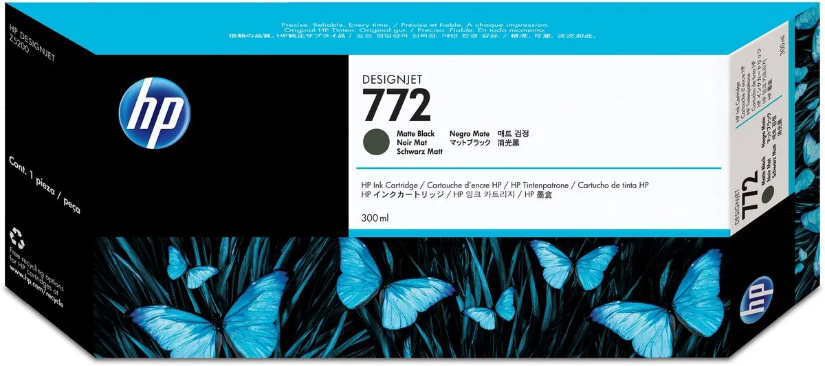 HP CN635A Inktcartridge Zwart - 300ml - o.a. Canon imagePROGRAF/HP DesignJet