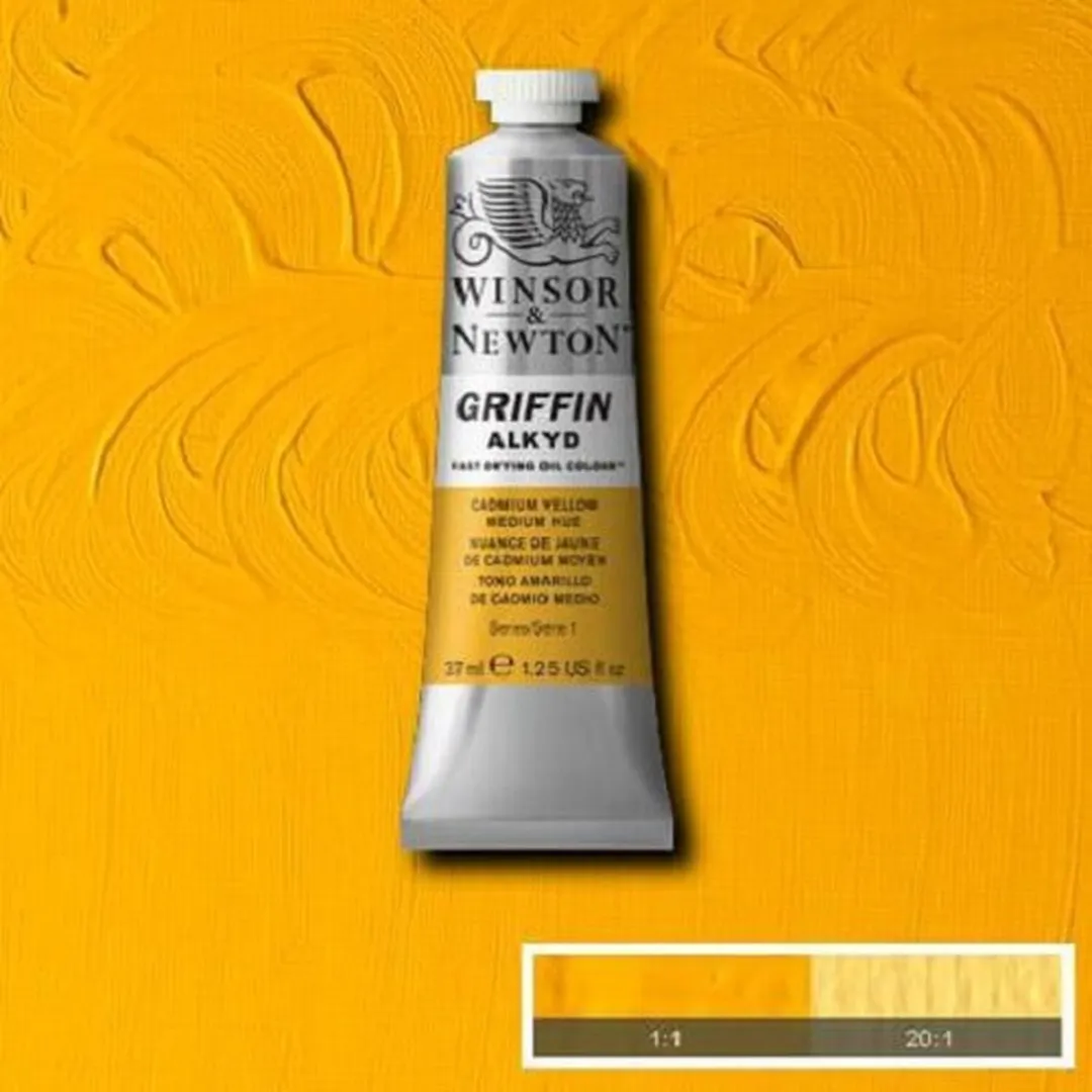 Winsor & Newton Griffin Alkyd Olieverf Cadmium Yellow Medium Hue 37ml
