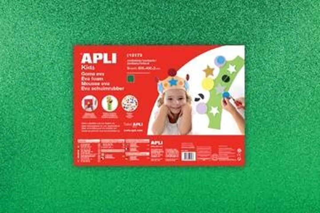 Apli Kids EVA Foam Glitter Groen 60x40cm