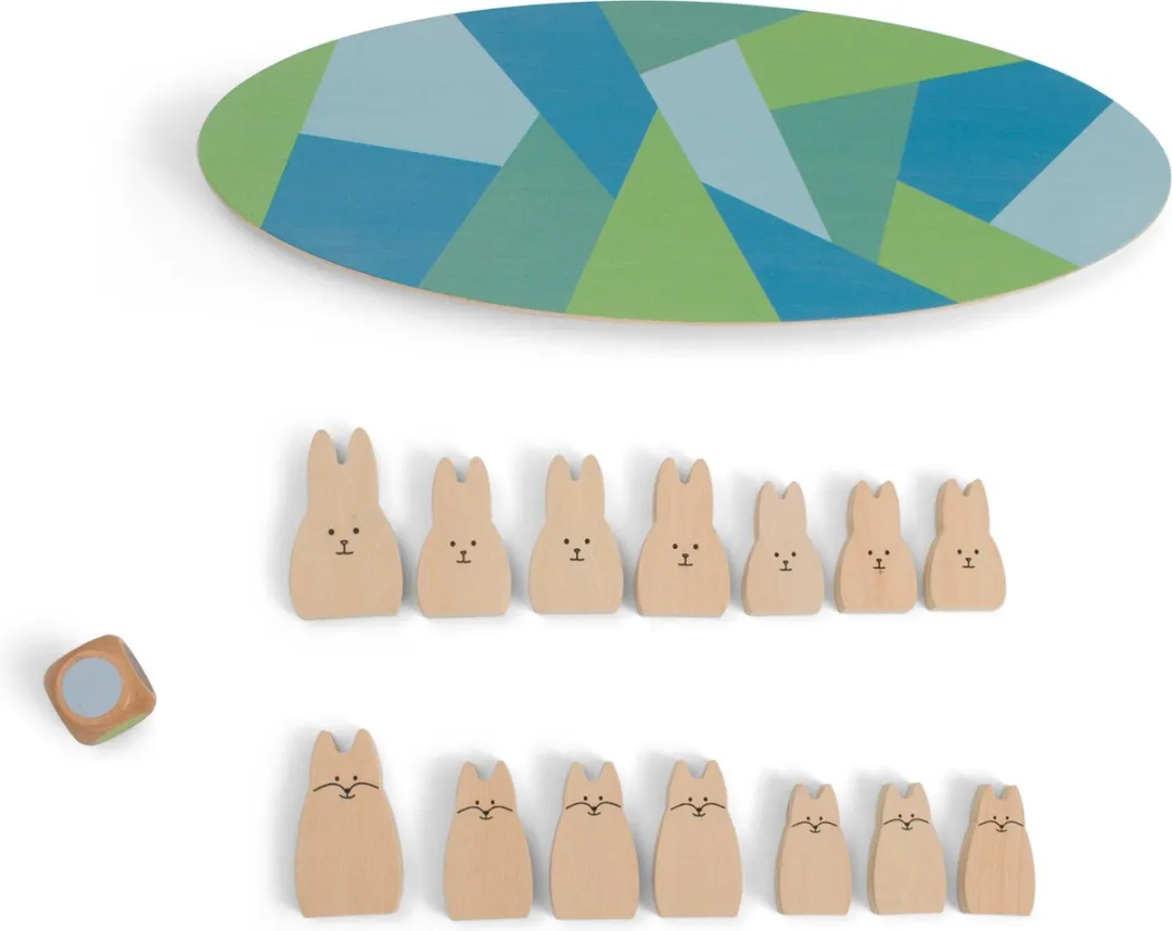BS Toys Evenwicht Konijntjes Bordspel GA460 - 2 Spelers - Meerkleurig