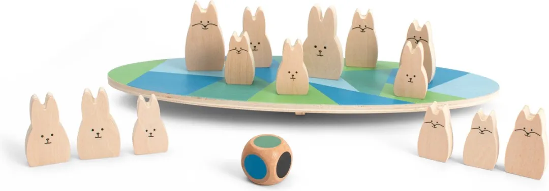 BS Toys Evenwicht Konijntjes Bordspel GA460 - 2 Spelers - Meerkleurig