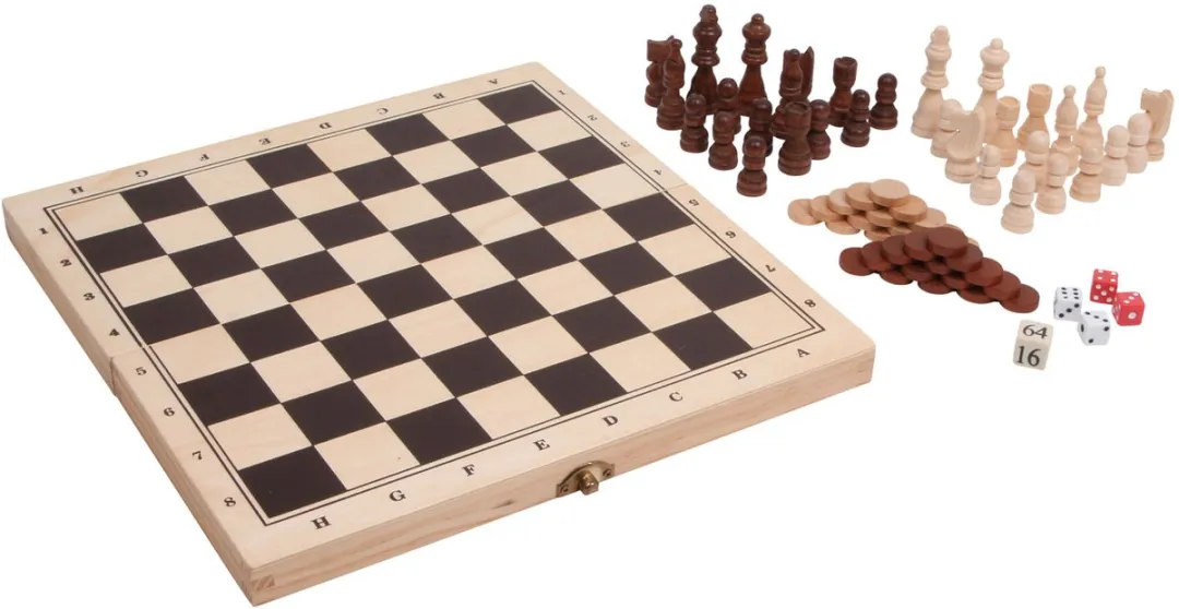 Small Foot Houten Klassieke Spellen 3-in-1 - 2 Spelers