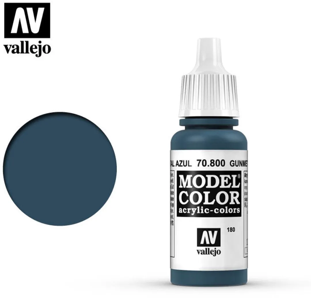 Vallejo Model Color Gunmetal Blue Acrylverf 17ml