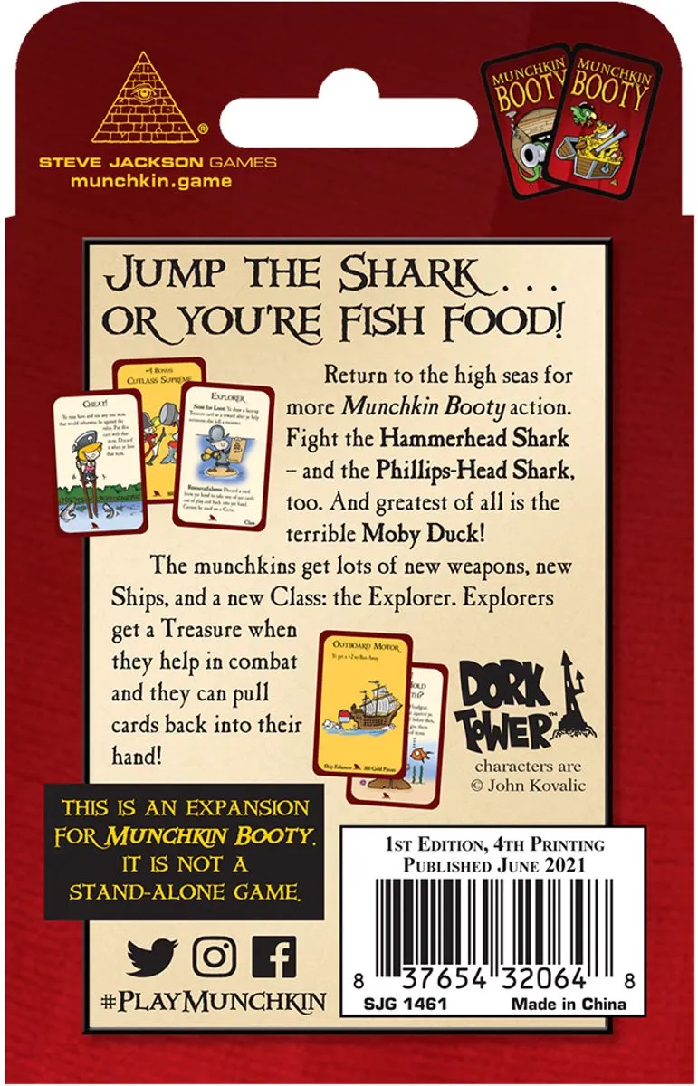 Steve Jackson Games Munchkin Booty 2 Jump the Shark - 4 Spelers