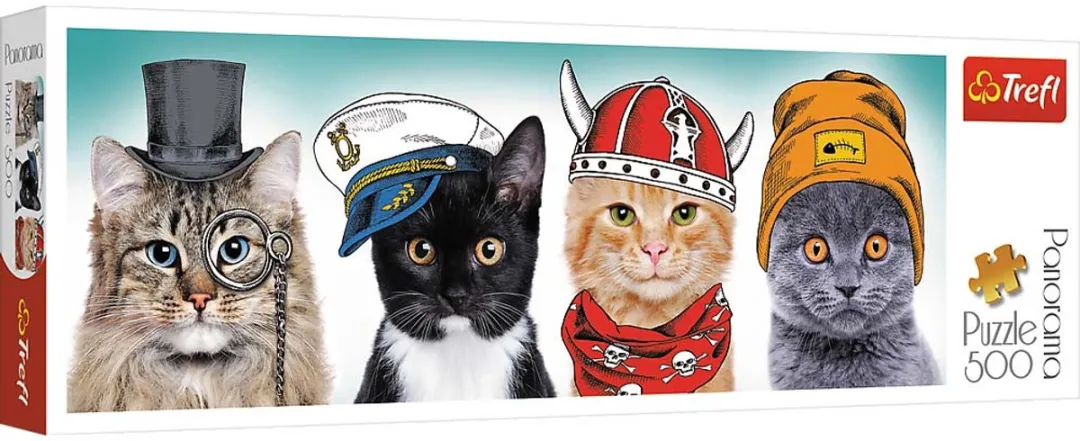 Trefl Puzzle 500 Panorama Pluizig Team - 500 Stukken - Multicolor
