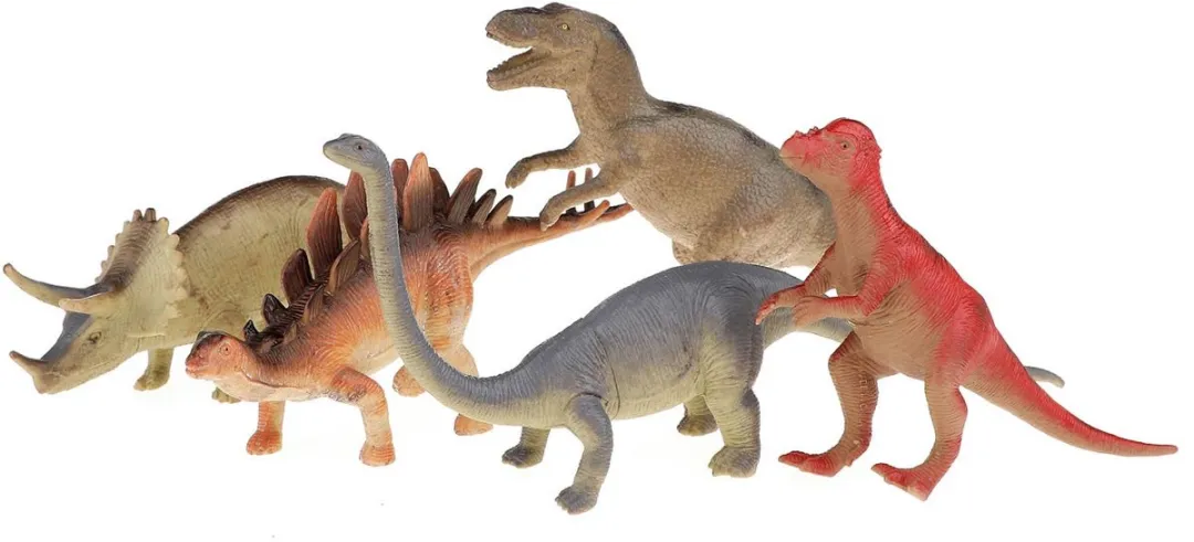 Toi-Toys Animal World Dino Deluxe - 5 Stuks - Multicolor