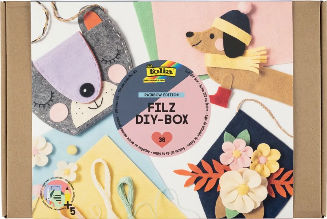 Folia Filz DIY-Box Rainbow Edition