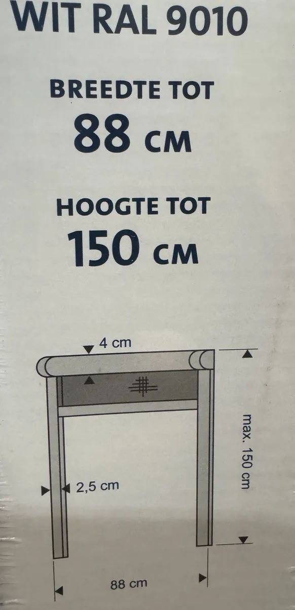 Bruynzeel S500 Rolhor 88x150cm Wit - afbeelding 4 van 6