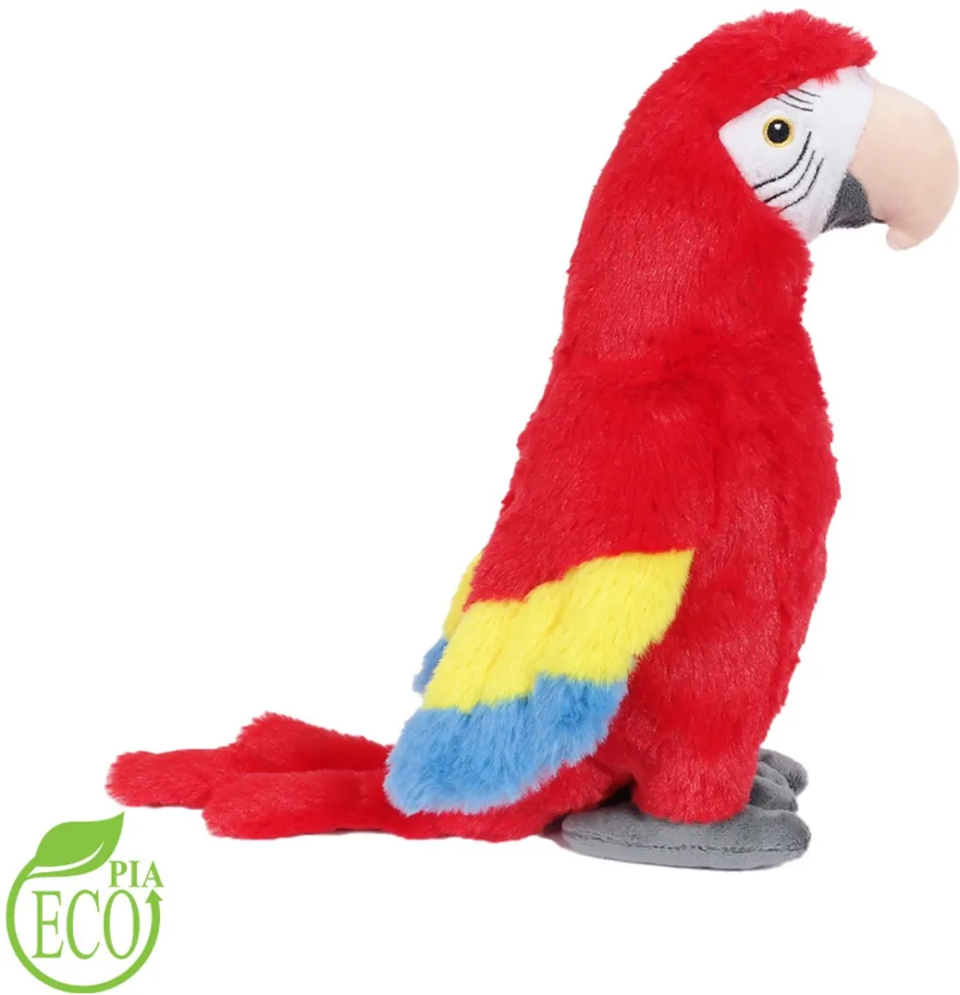PIA Pluche Papegaai Knuffel - Rood - 27 cm