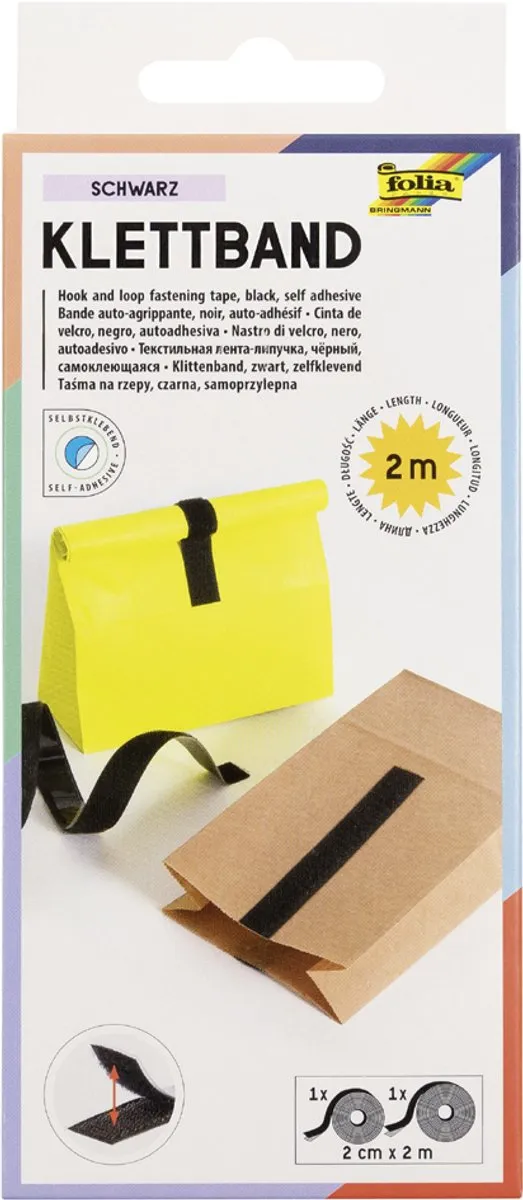 Folia Klittenband Tape Wit - 2 Stuks