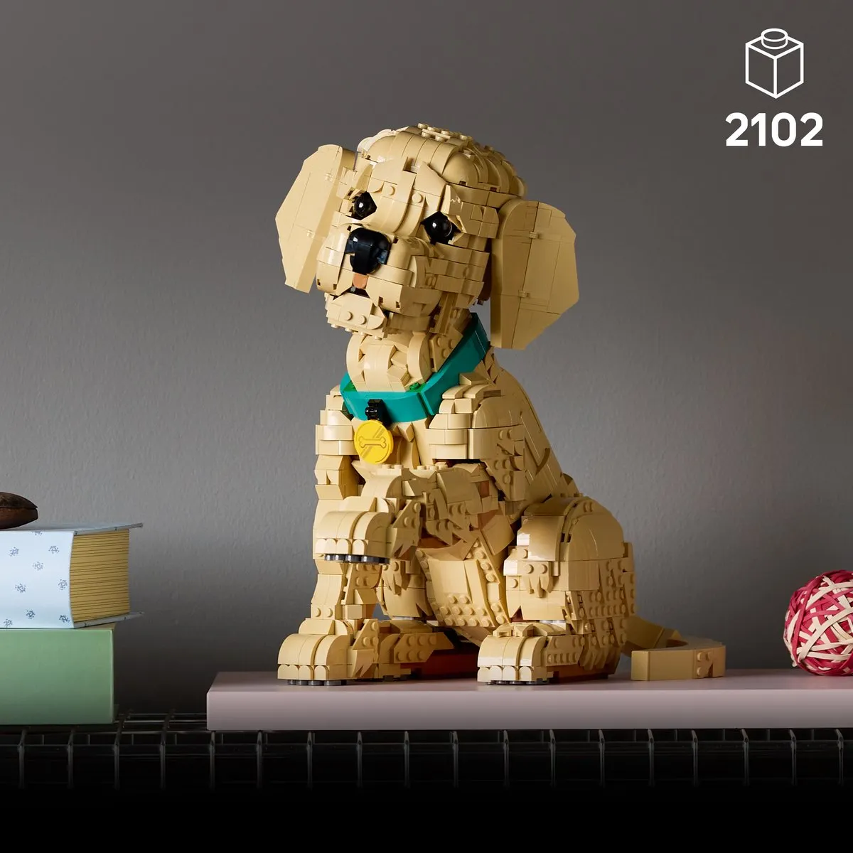 LEGO Icons Golden Retriever Puppy 11384 - 2102 Stukken - Multicolor - afbeelding 6 van 6
