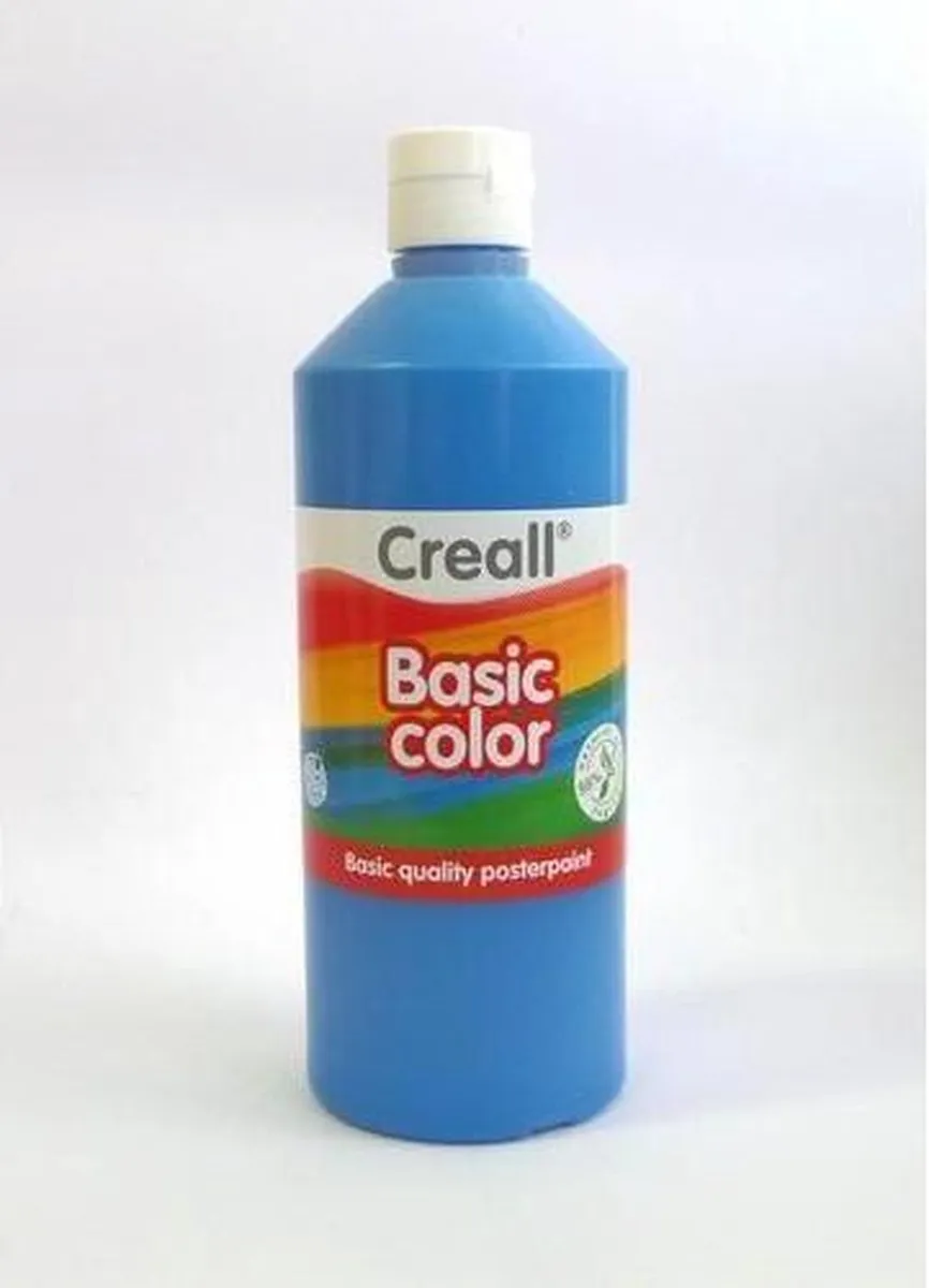 Creall Basic Color Plakkaatverf Primair Blauw 500ml