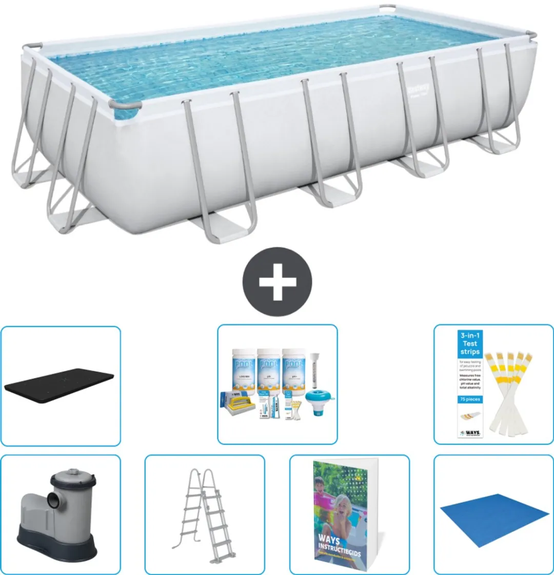 Bestway Power Steel Zwembad 549x274x122cm