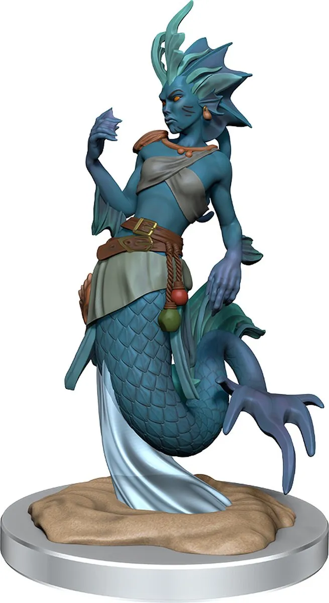 Wizkids D&D Nolzur's Marvelous Miniatures Merfolk - Grijs