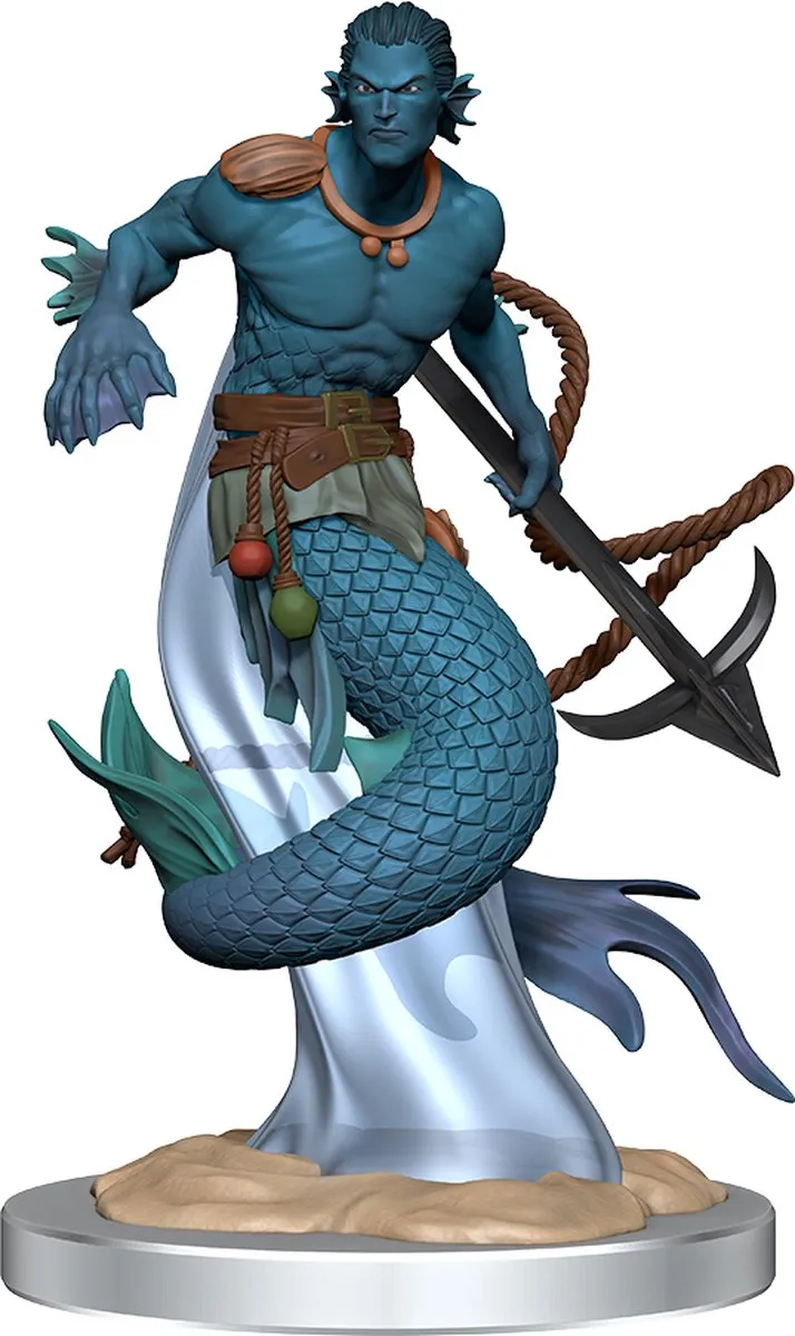 Wizkids D&D Nolzur's Marvelous Miniatures Merfolk - Grijs