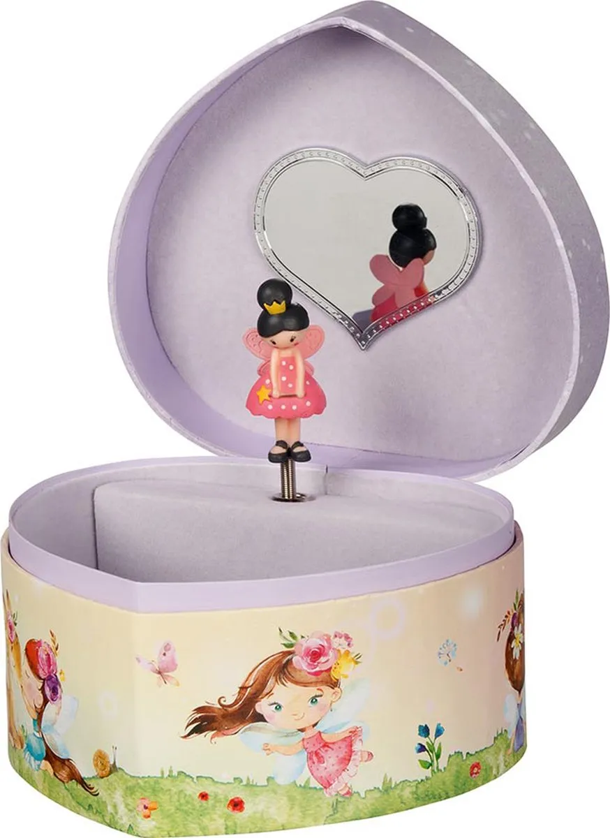 Goki Muziekdoos Elfjes Zwanenmeer - 8,5x13,5cm - Meerkleurig