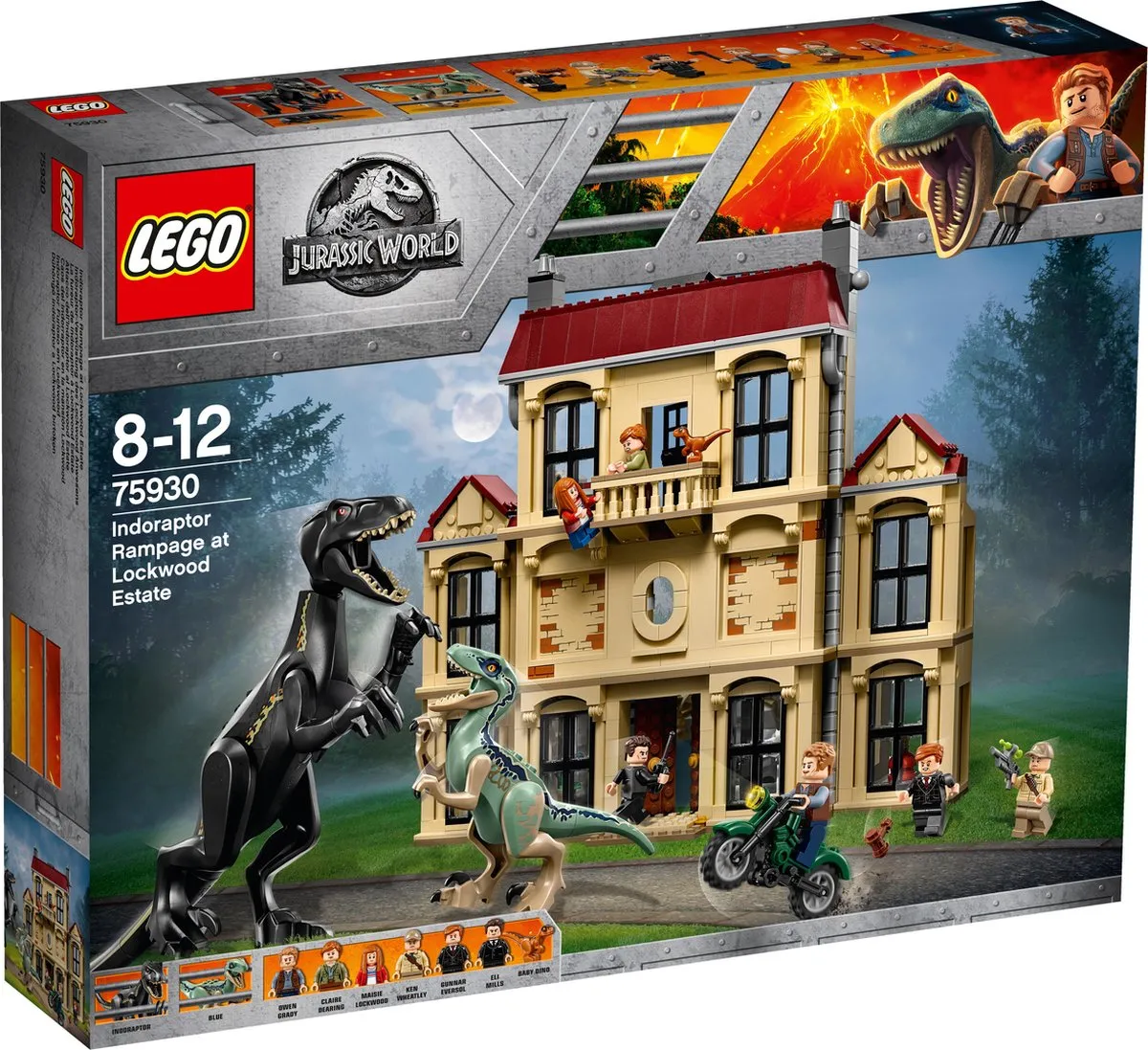 LEGO Jurassic World Indoraptorchaos Lockwood Estate 75930
