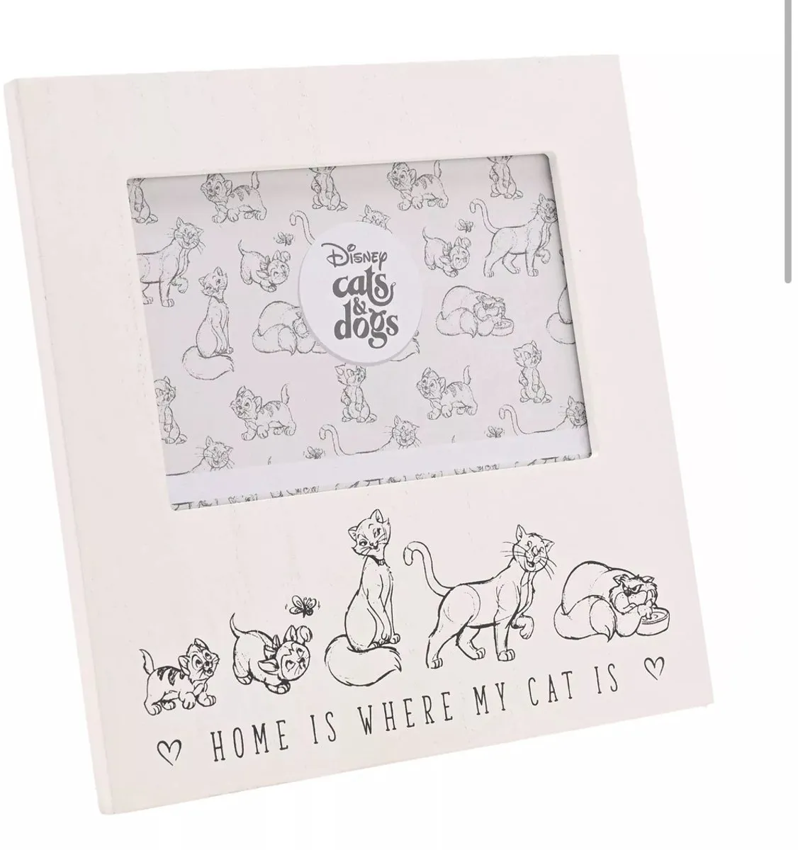 Disney Cats and Dogs Fotolijst 15x10cm - Zwart/Wit - afbeelding 2 van 2