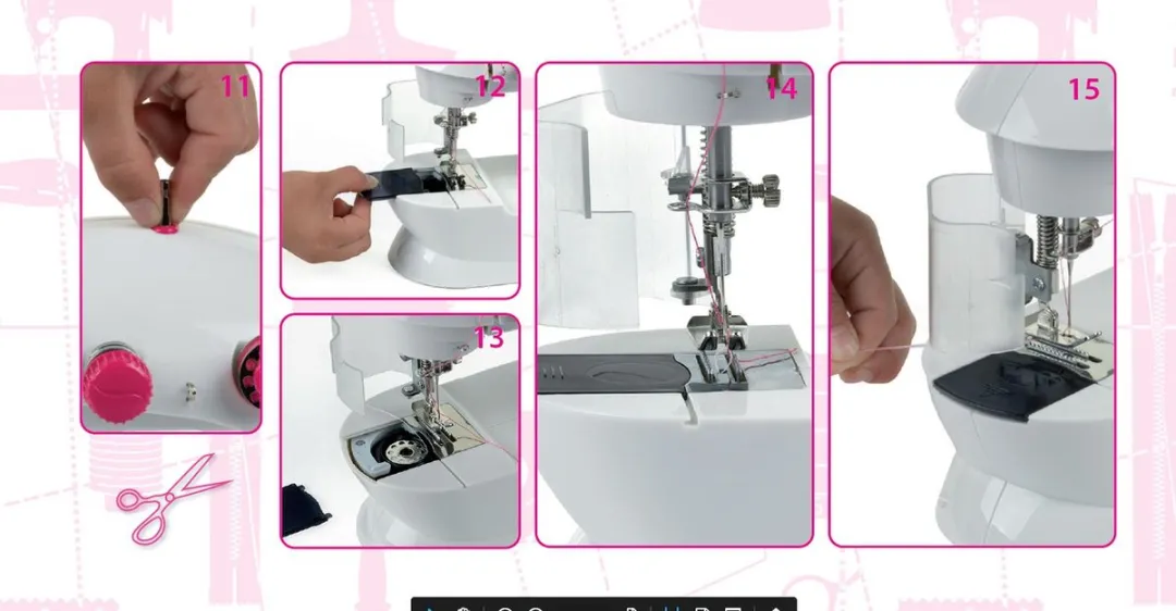 Klein Toys Fashion Passion Naaimachine - Wit Roze