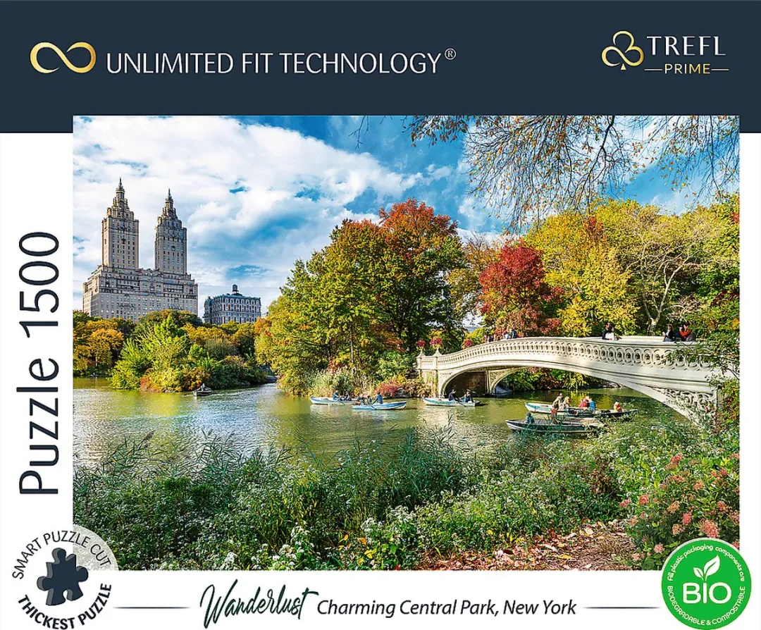 Trefl Zwerflust Central Park New York Puzzel - 1500 Stuks - Multikleur