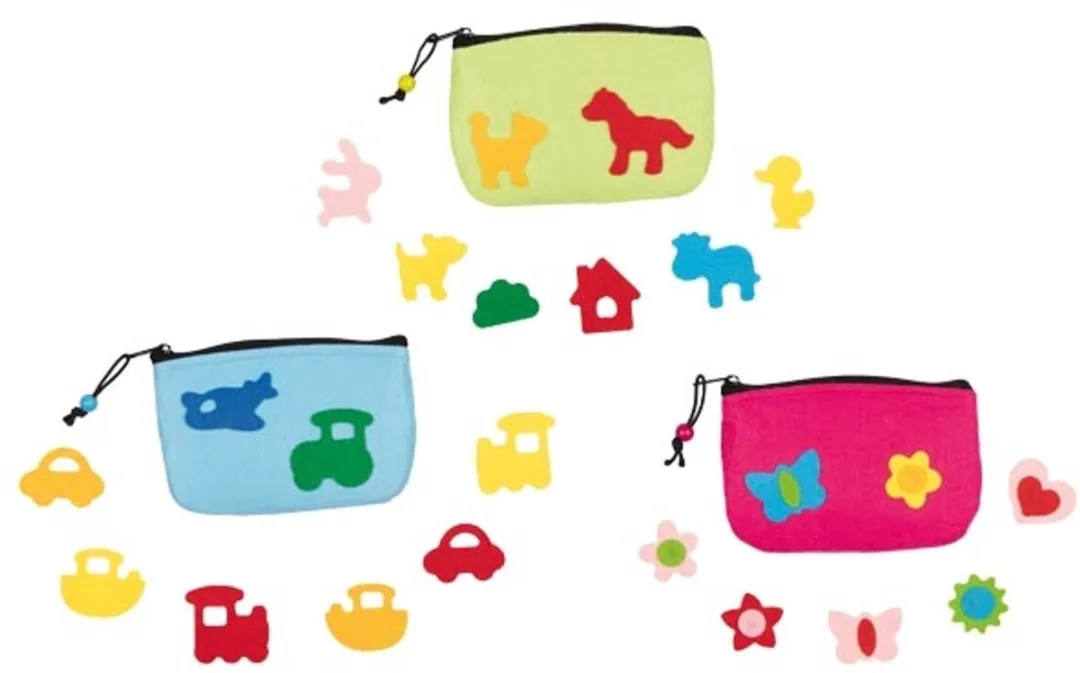 Goki Vilten Ritstasje - Multi kleuren