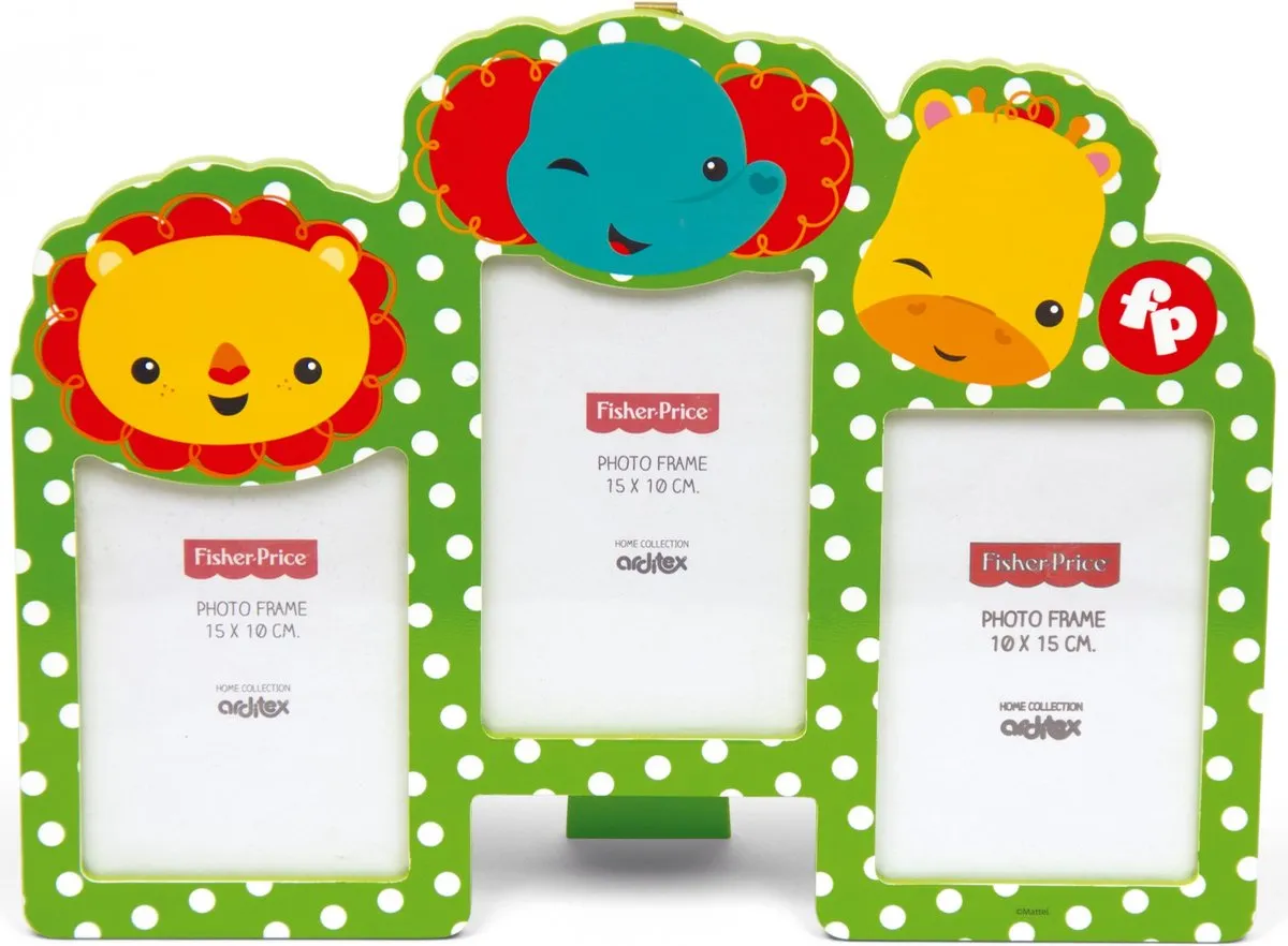 Fisher Price Houten Multifotolijst Dieren 36cm