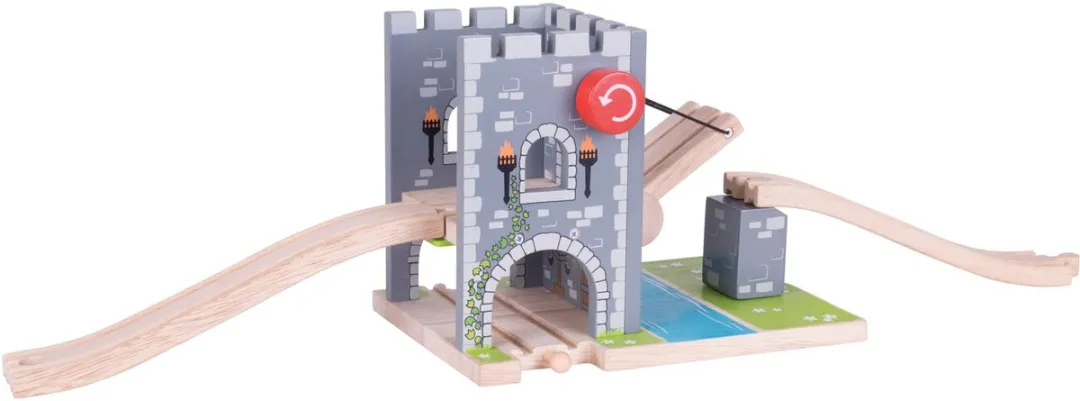 BIGJIGS BJT267 Ophaalbrug Kasteel - Multicolor