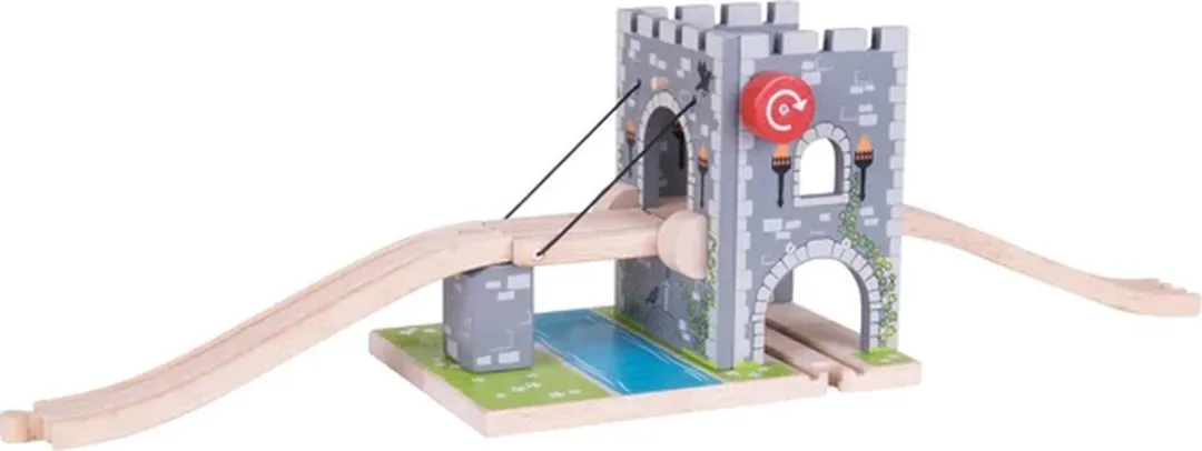 BIGJIGS BJT267 Ophaalbrug Kasteel - Multicolor - afbeelding 6 van 6