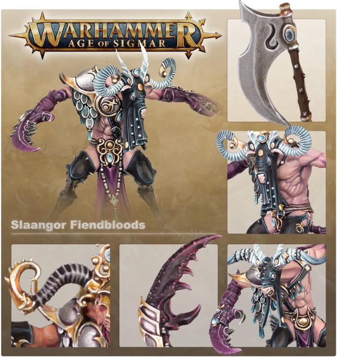 Games Workshop Hedonites of Slaanesh Slaangor Fiendbloods - 37 Onderdelen