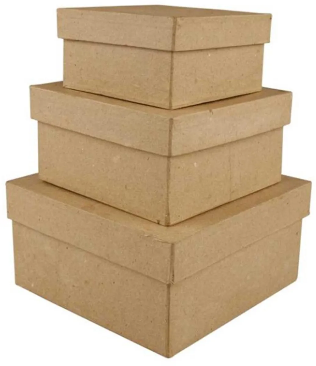 Creativ Company Vierkante dozen 5-7,5cm