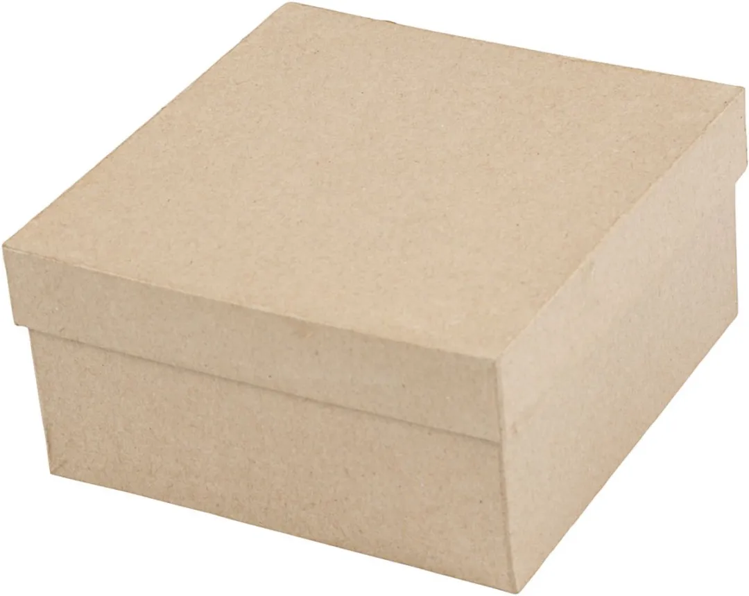 Creativ Company Vierkante dozen 5-7,5cm - 3 Stuks - Bruin