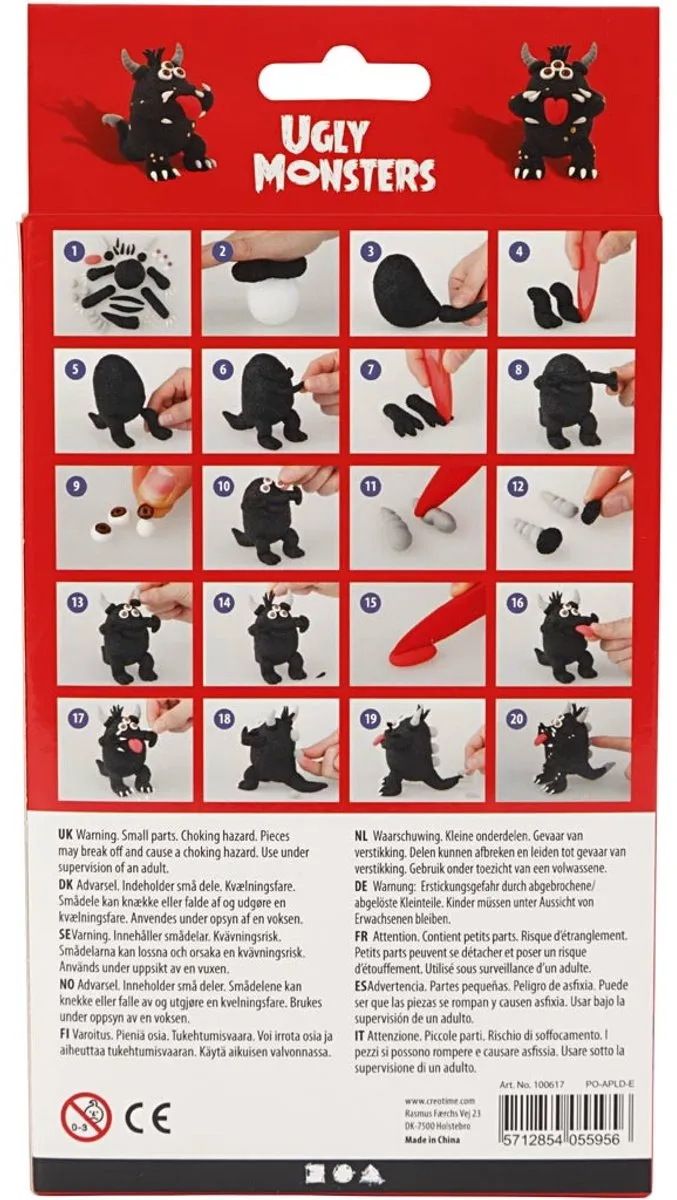 Funny Friends, 1 set, zwart