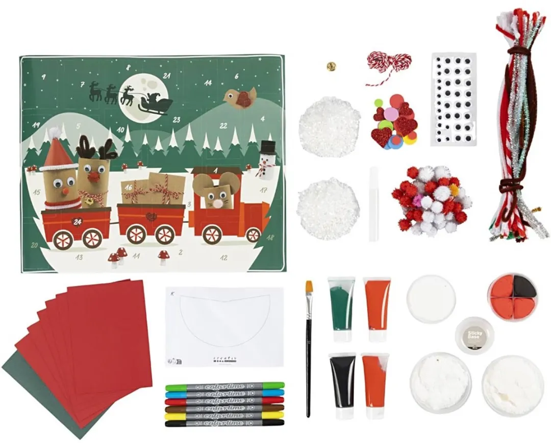 Creativ Company Knutselen Adventskalender Recycling - 24 Stuks