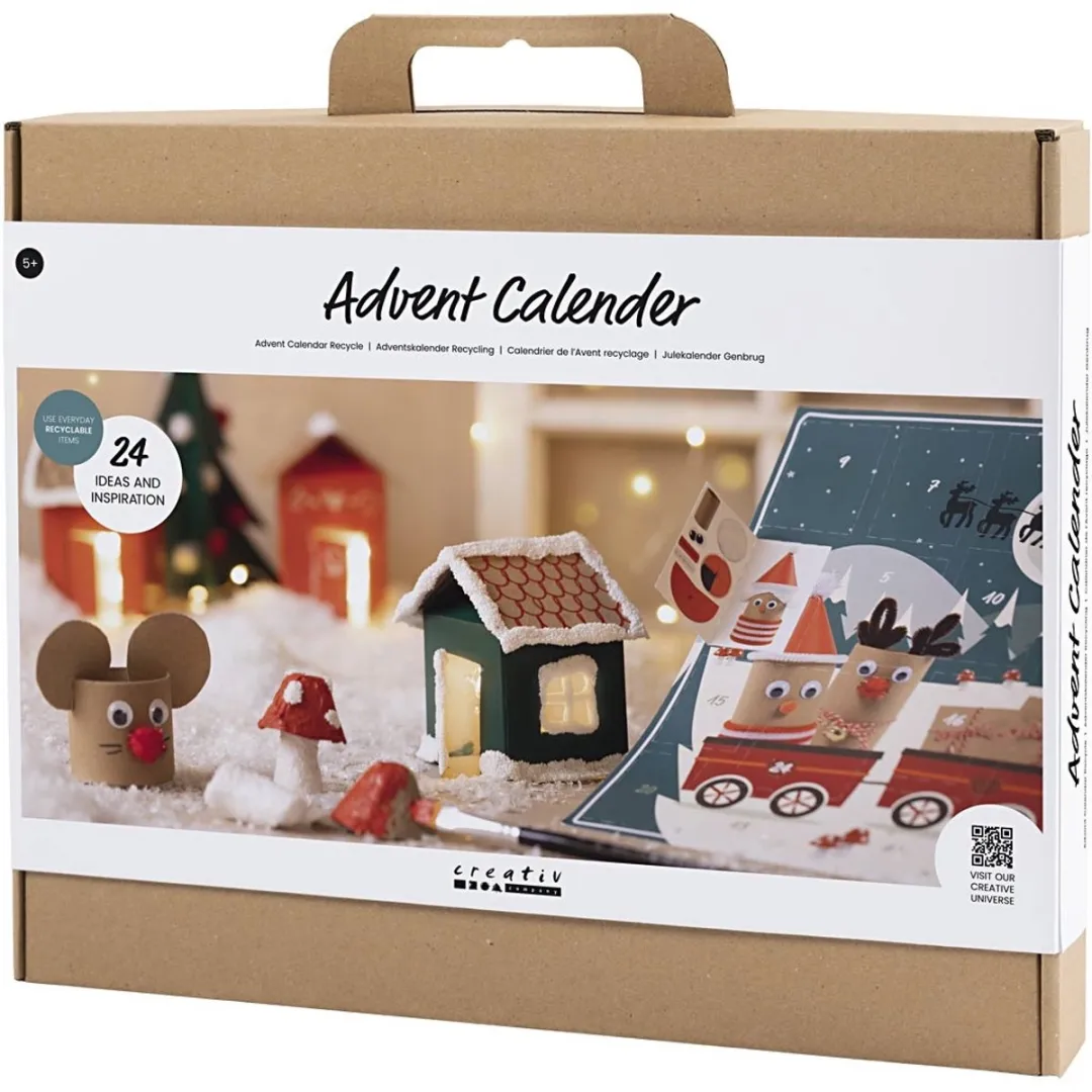Creativ Company Knutselen Adventskalender Recycling - 24 Stuks