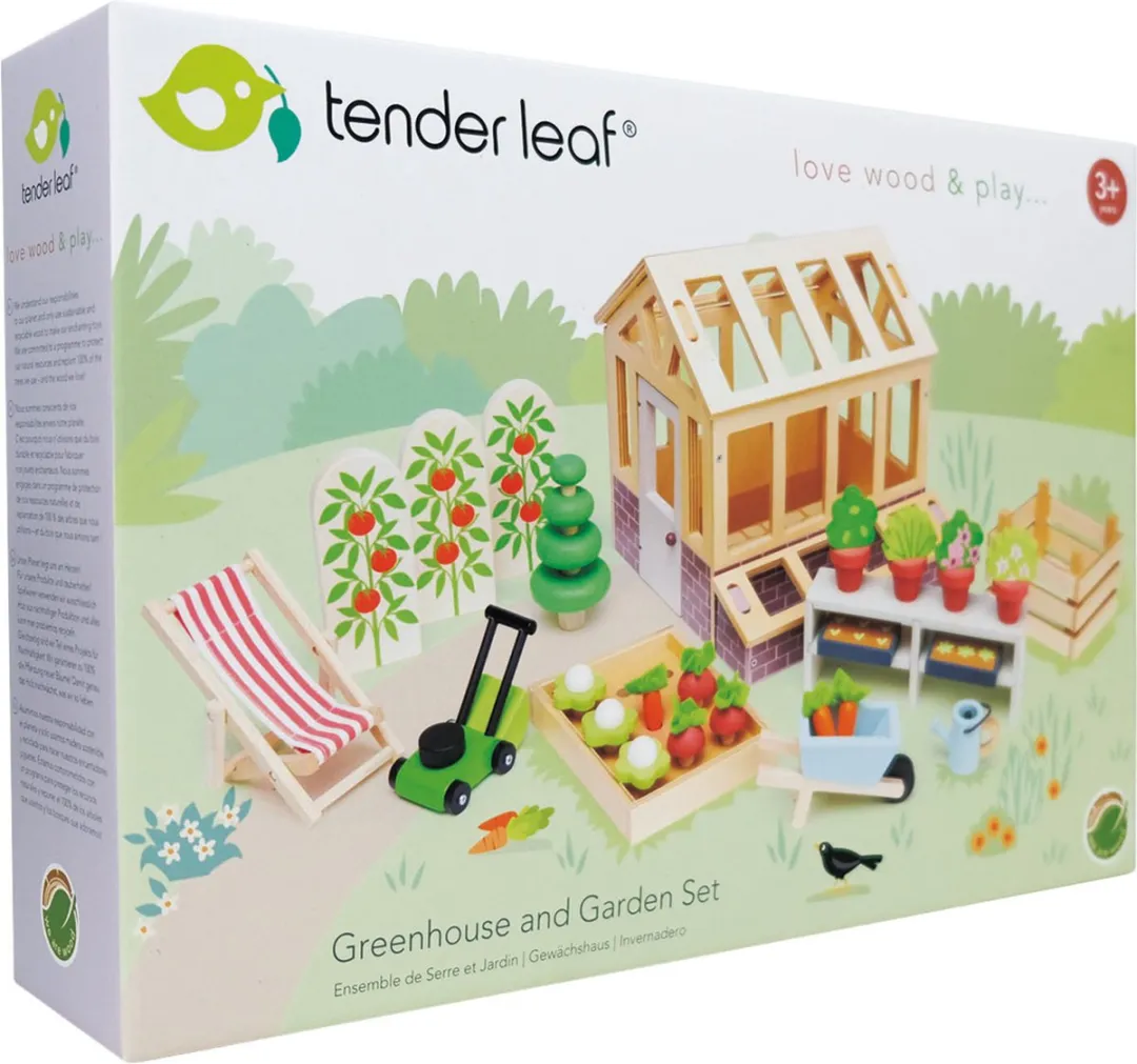 Tender Leaf Toys Speelset Kas & Tuin Junior 27-delig - Multicolor