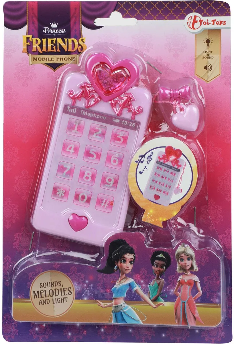 Toi-Toys Princess Friends Mobiele Speelgoedtelefoon - Roze