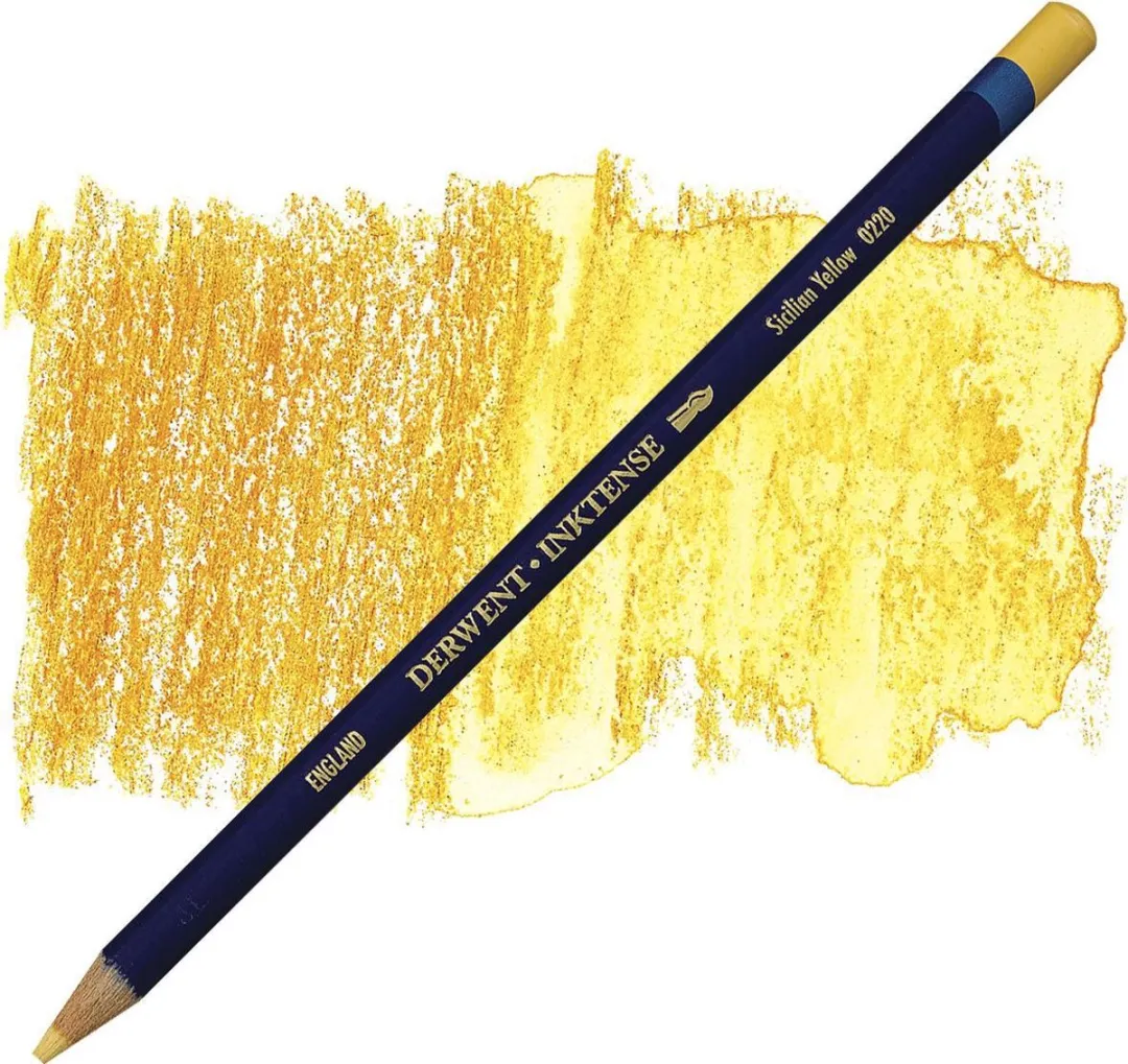 Derwent Inktense Sicilian Yellow Potlood