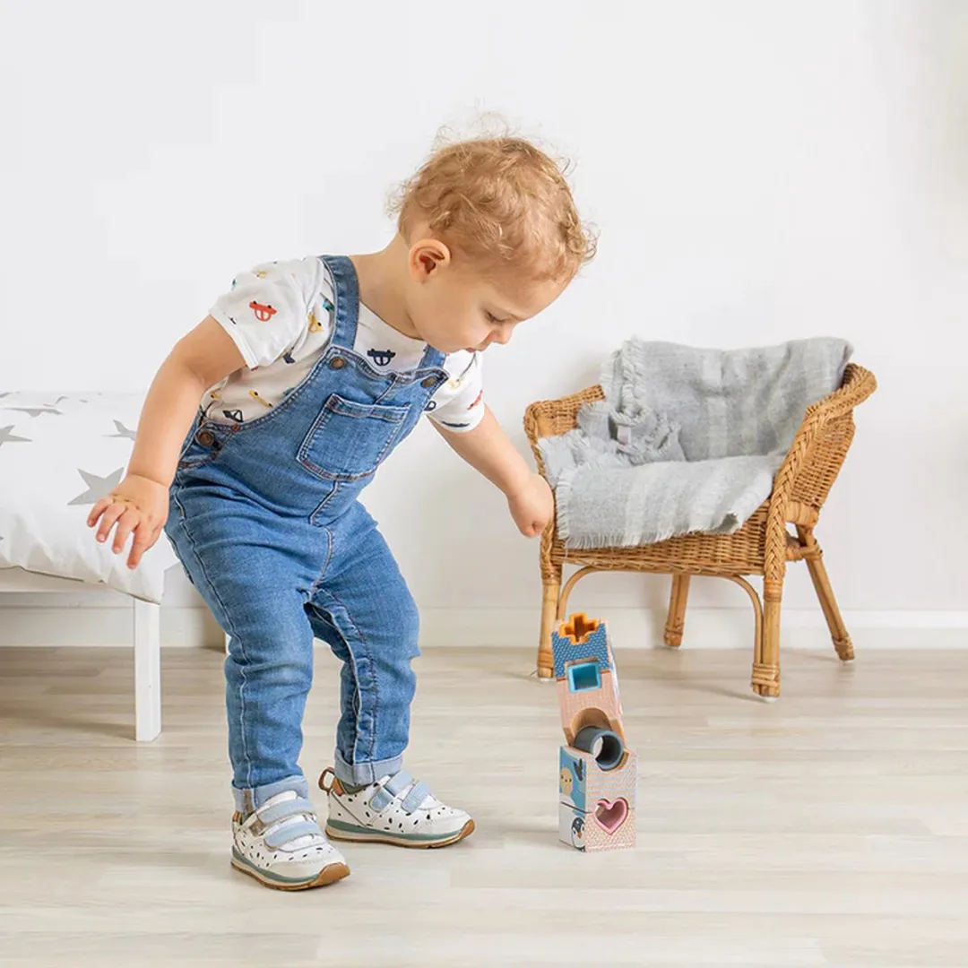 BIGJIGS Puzzel Toren Arctica - 9 Stuks - Hout & Silicone