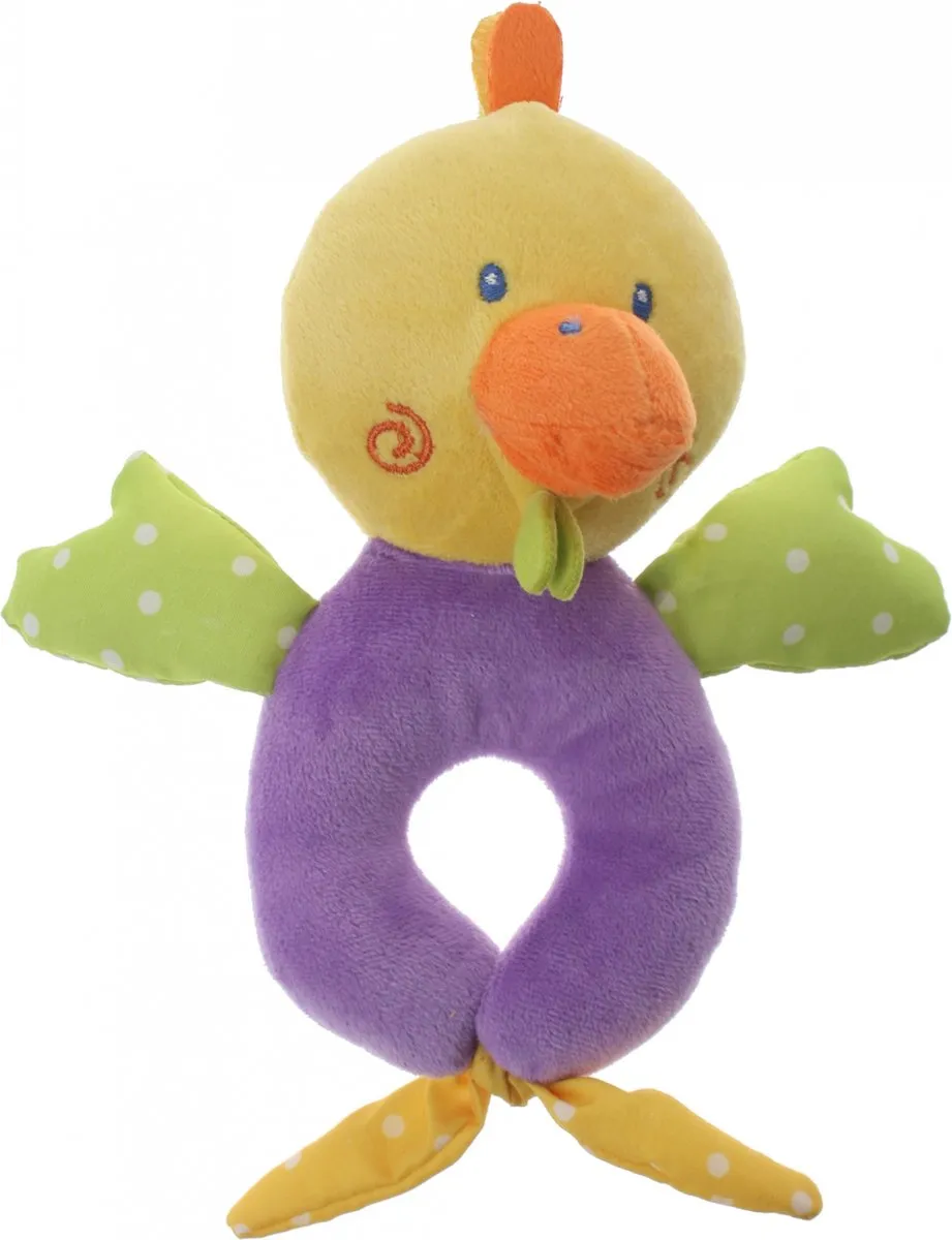 Eddy Toys Pluche Rammelaar Eend