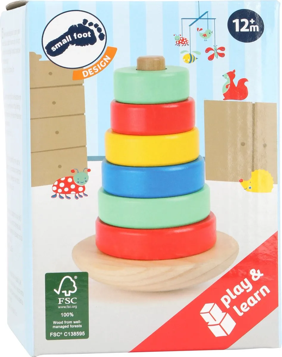 Small Foot Bewegende Stapeltoren - Wit