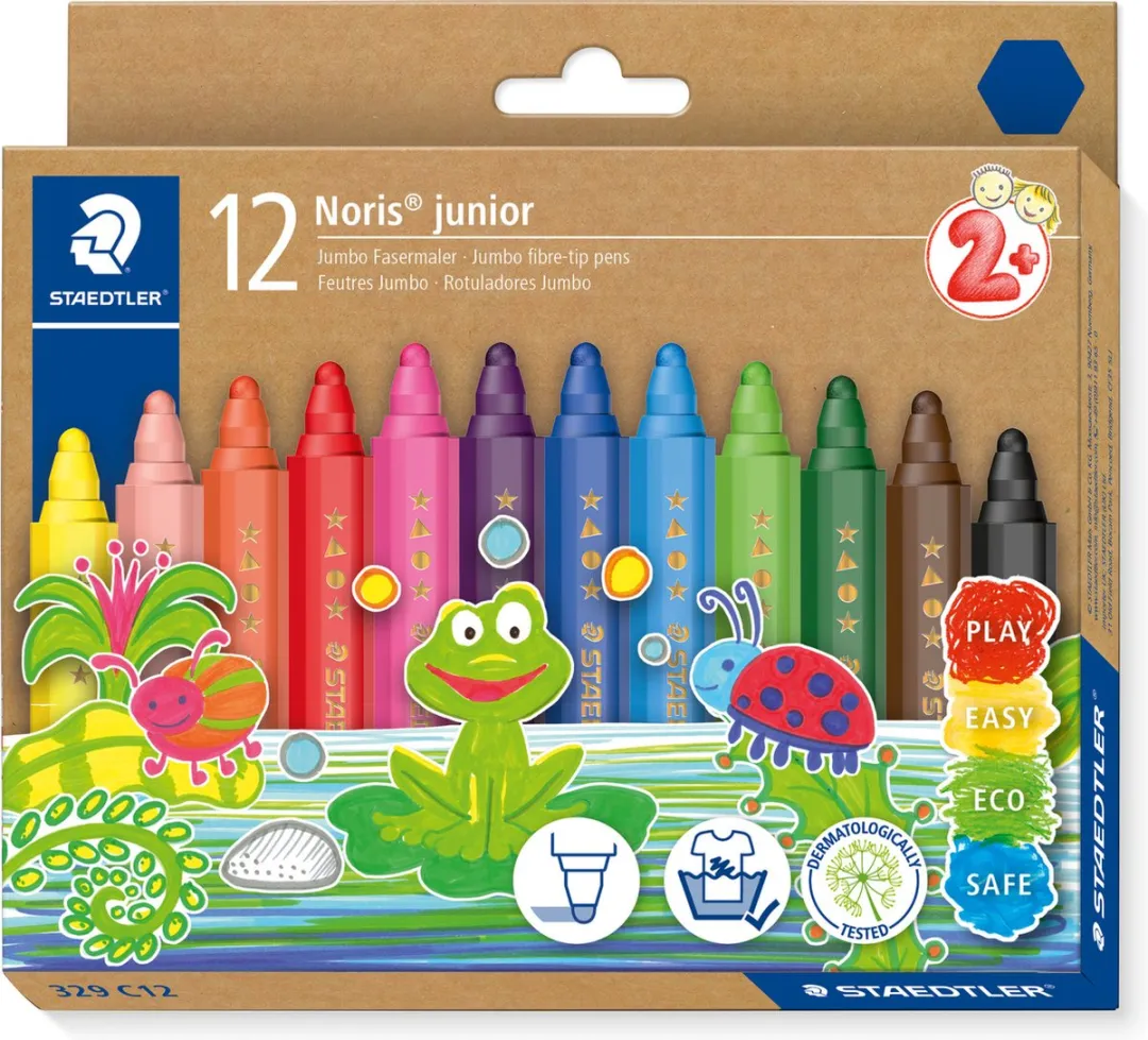 STAEDTLER Noris Junior Viltstiften 12 Kleuren