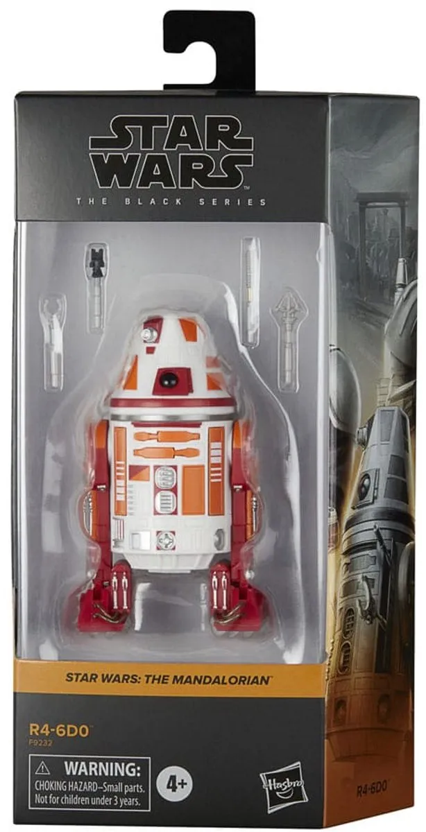 Hasbro Star Wars The Mandalorian Black Series R4-6D0 Action Figuur 15cm - Multi - afbeelding 6 van 6