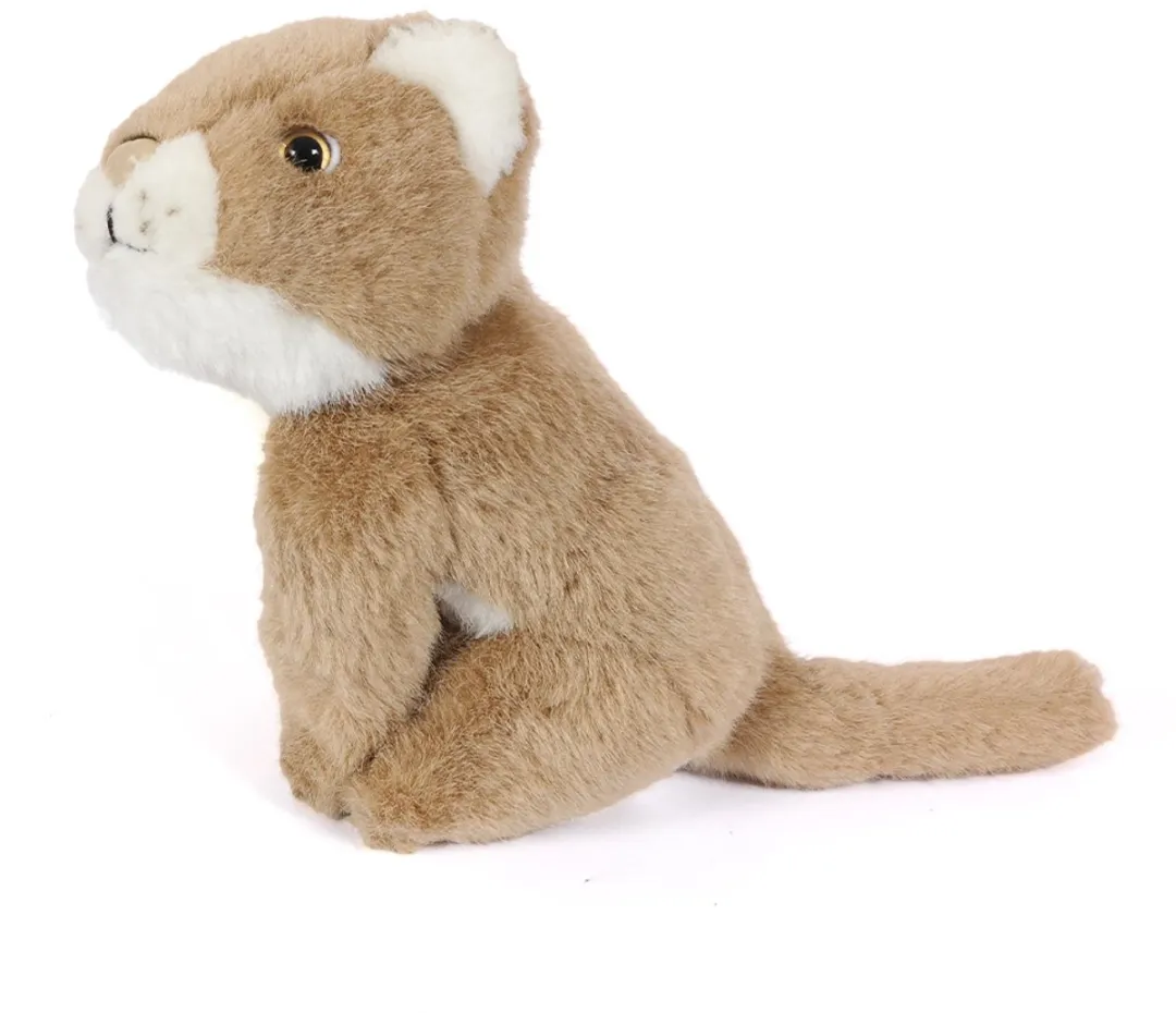 PIA Pluche Leeuwin Knuffel - 18cm - Bruin/Wit