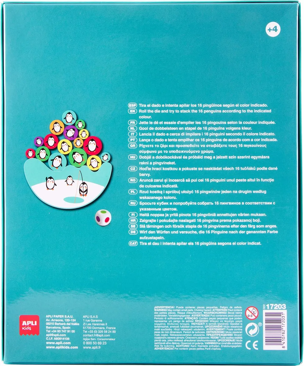 Apli Kids Houten Evenwichtsspel Pinguïns 17203
